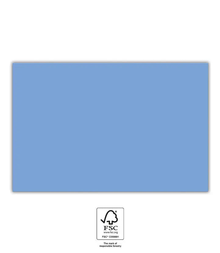 FSC Blue Paper Tablecover 120X180cm.