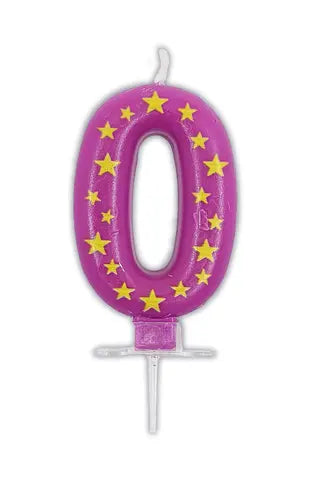 Stars Numeral Candles No. 0