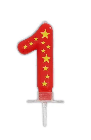 Stars Numeral Candles No. 1