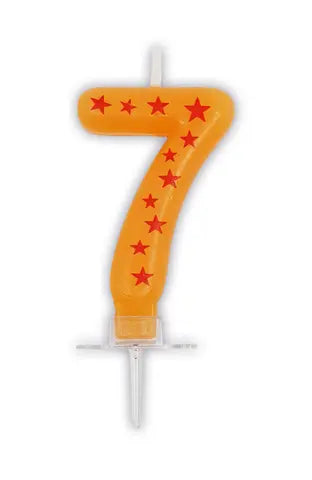 Stars Numeral Candles No. 7