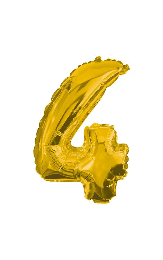 32 cm Gold Foil Balloon No. 4