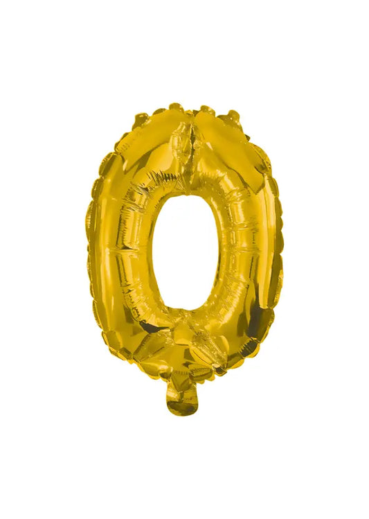 32 cm Gold Foil Balloon No.0