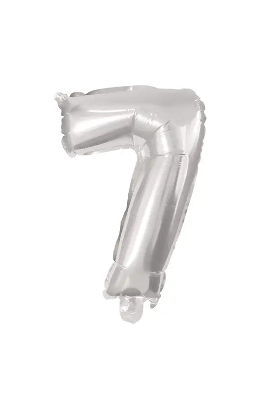 32 cm Silver Foil Balloon No. 7