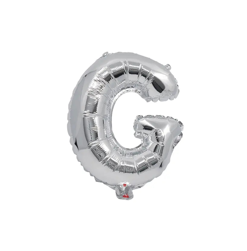 Silver Foil Balloon Letter G
