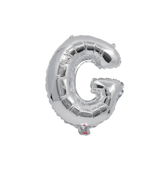 Silver Foil Balloon Letter G