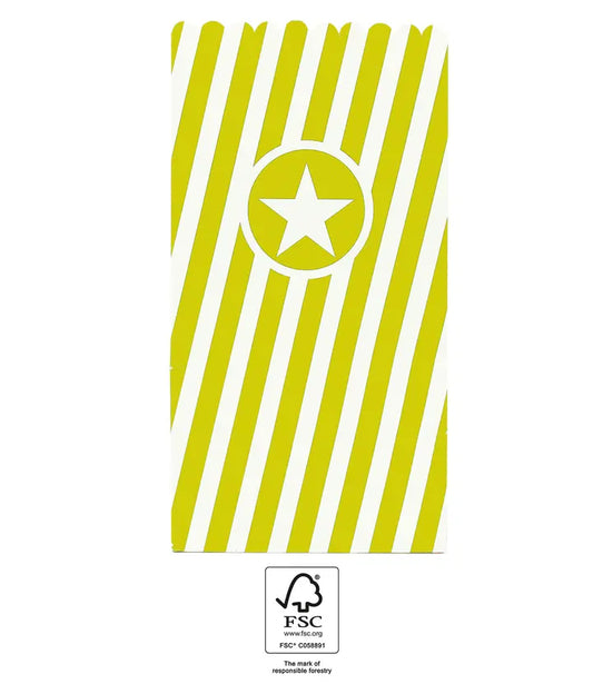 Lime Green Paper Pop-Corn Bags