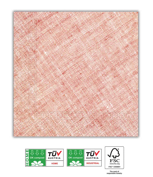 Home & Industrial Compostable Red Three-Ply Napkins FSC