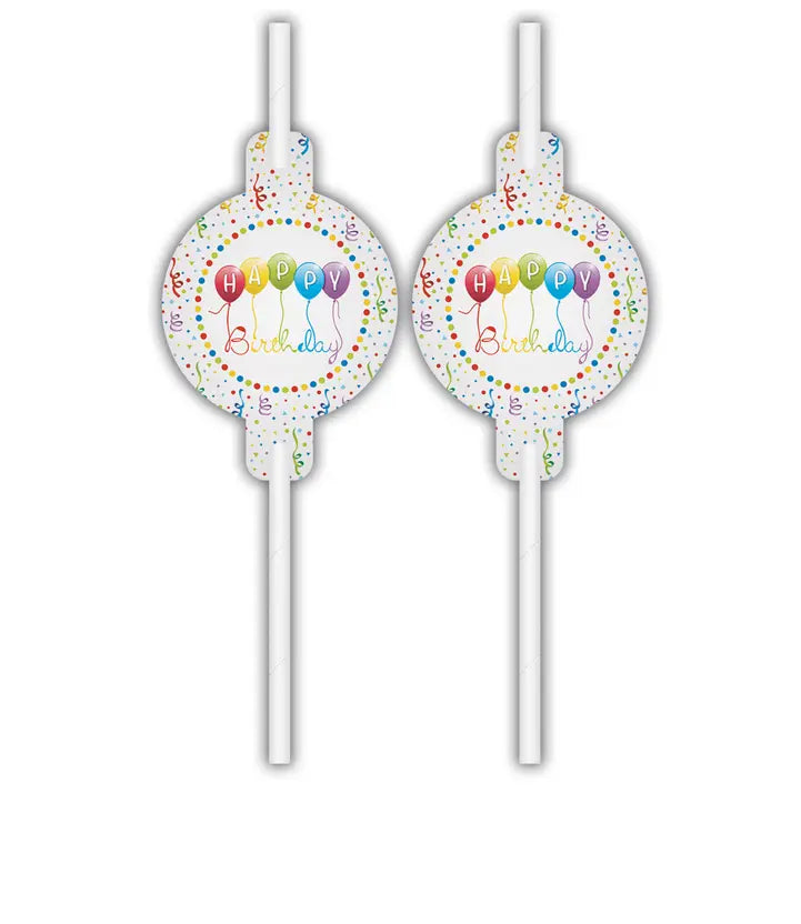 Medallion Paper Drinking Straws