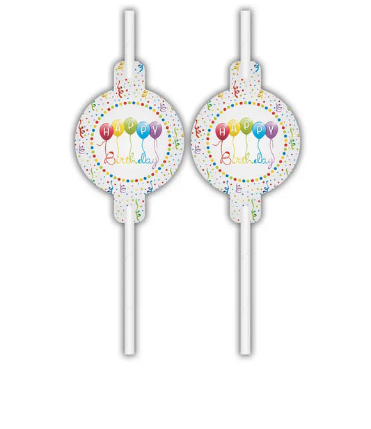 Medallion Paper Drinking Straws