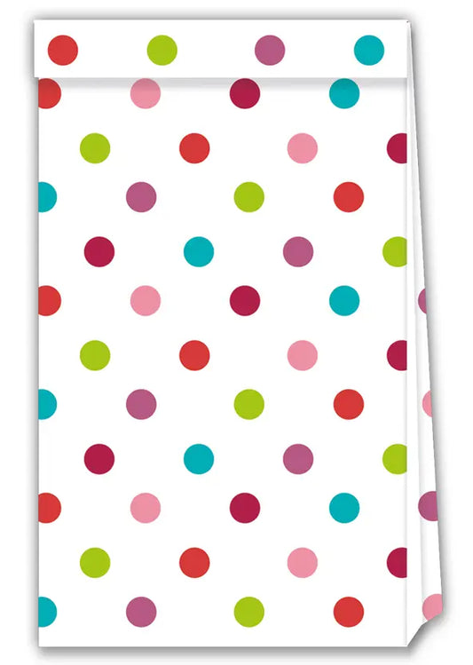Paper Party Bags Multicolor Dots