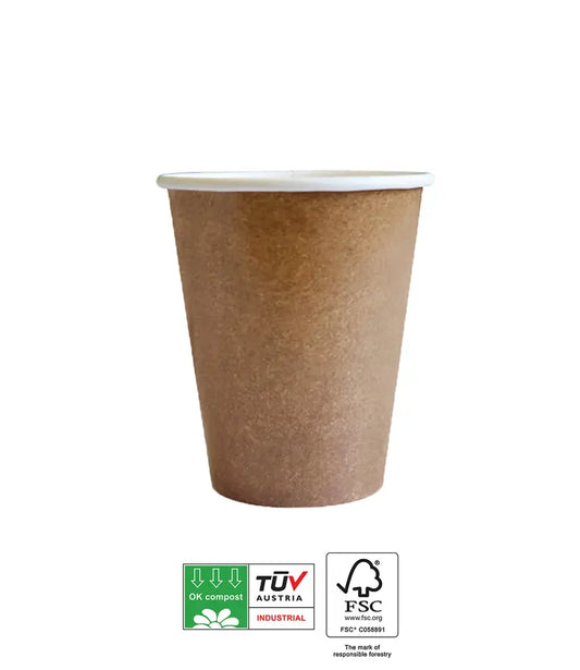 Kraft Paper Cups Industrial Compostable 200 ml