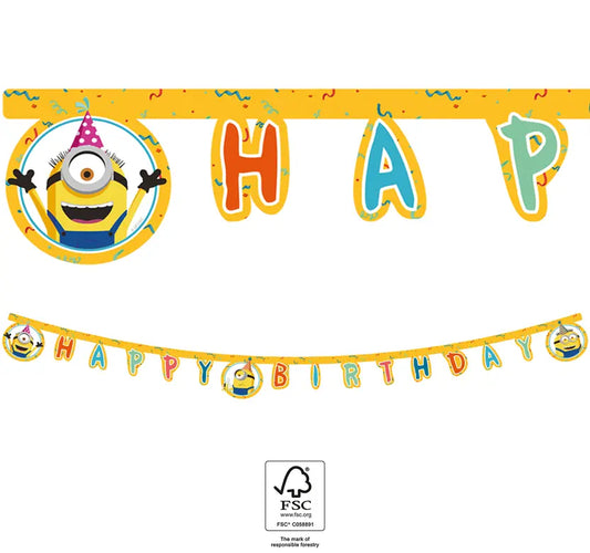 Happy Birthday Die-Cut Banner 2 m