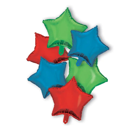 Red Blue Green Bouquet Foil Balloons 46 cm