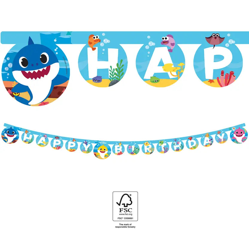 Paper Letter Banner "Happy Birthday" FSC