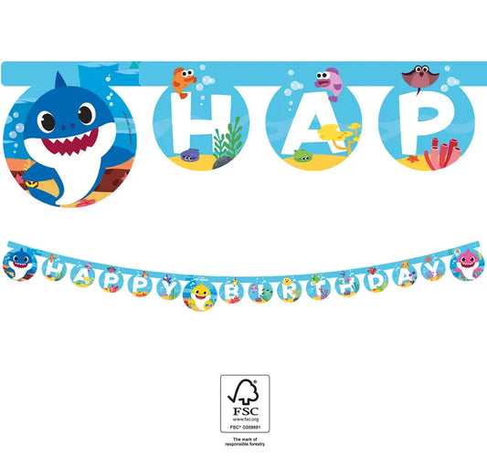 Paper Letter Banner "Happy Birthday" FSC