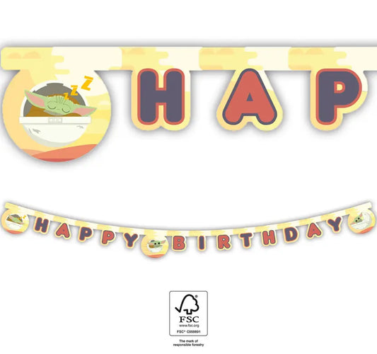Happy Birthday Die-Cut Banner FSC 2 m