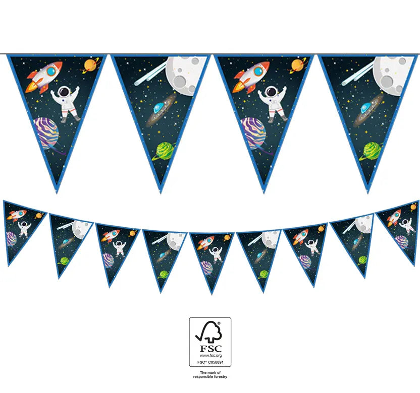 Paper Triangle Flag Banner (9 flags)