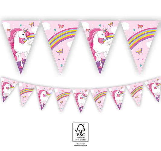 Paper Triangle Flag Banner (9 flags)