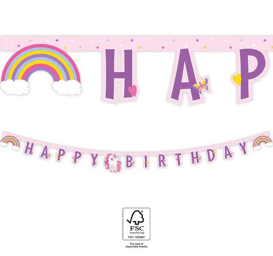 Happy Birthday Die-Cut Banner 2 m