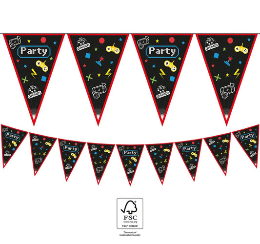 Paper Triangle Flag Banner (9 flags)