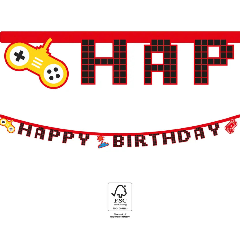 Happy Birthday Die-Cut Banner 2 m