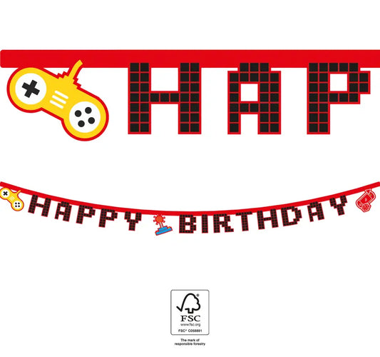 Happy Birthday Die-Cut Banner 2 m