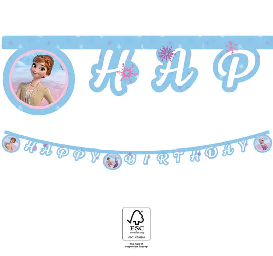 Happy Birthday Paper Letter Banner 2 m