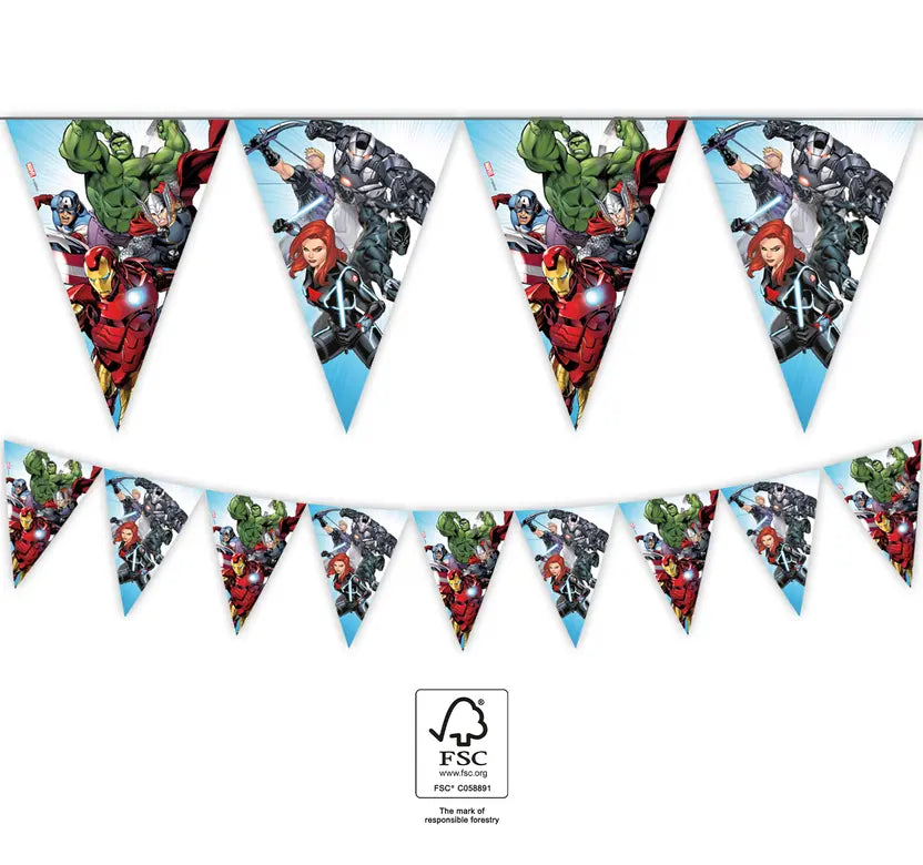Paper Triangle Flag Banner (9 flags)