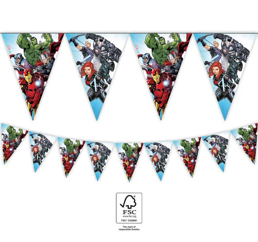Paper Triangle Flag Banner (9 flags)