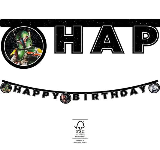 Happy Birthday Paper Letter Banner 2 m