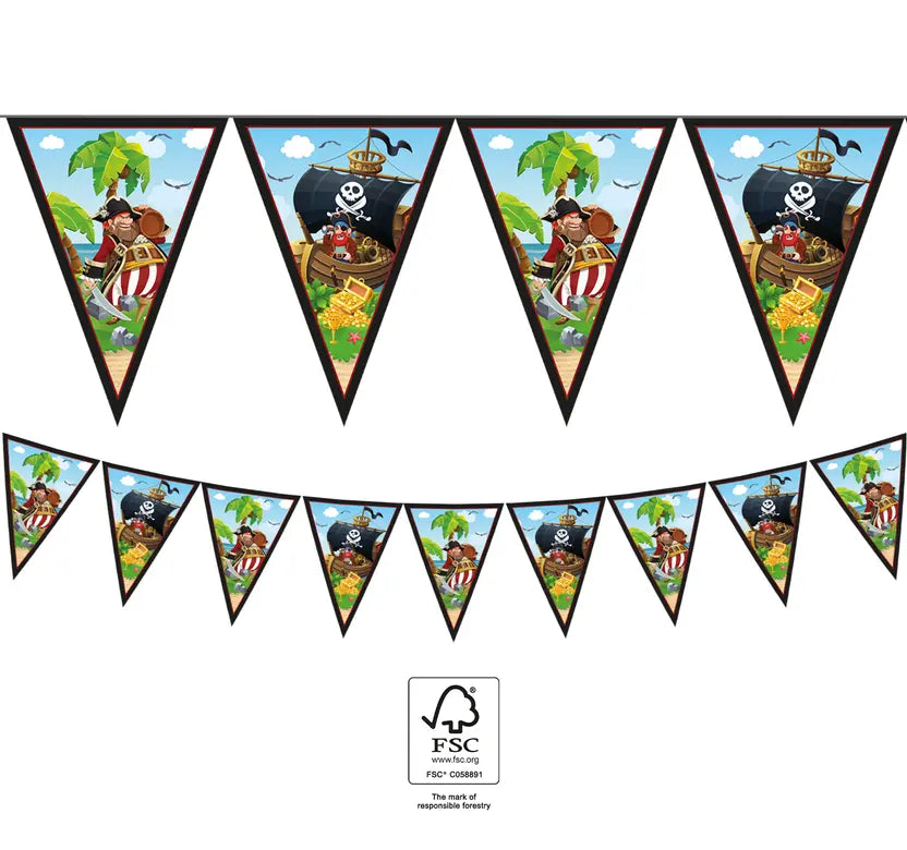 Paper Triangle Flag Banner (9 flags)
