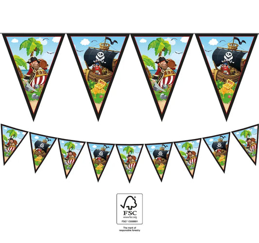 Paper Triangle Flag Banner (9 flags)