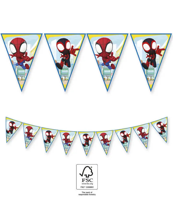 Paper Triangle Flag Banner (9 flags)