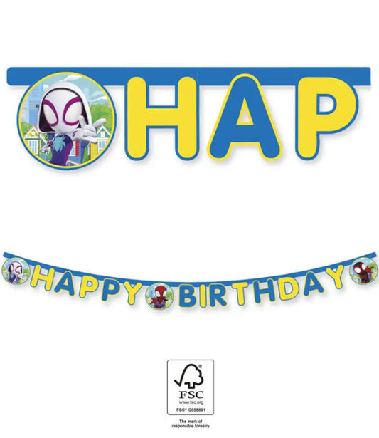 Happy Birthday Paper Letter Banner 2 m
