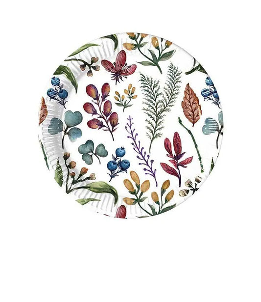 Herbs Paper Plates Next Generation Medium 20cm