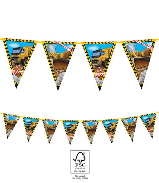 Paper Triangle Flag Banner (9 flags)