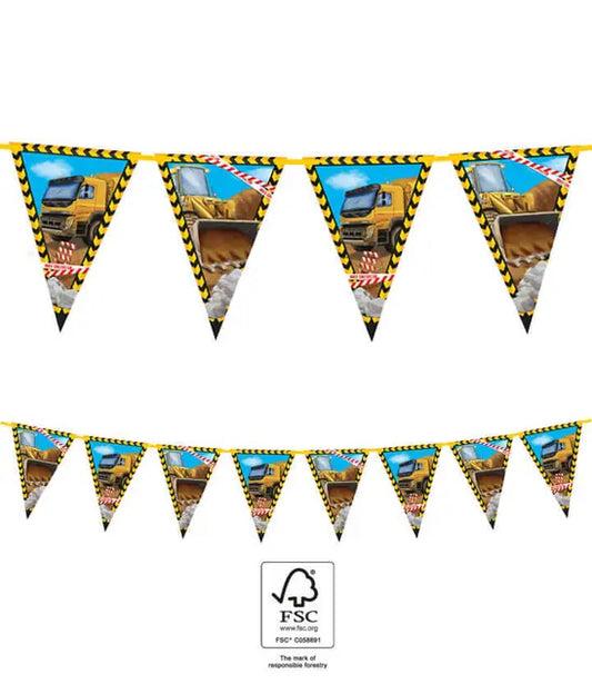 Paper Triangle Flag Banner (9 flags)
