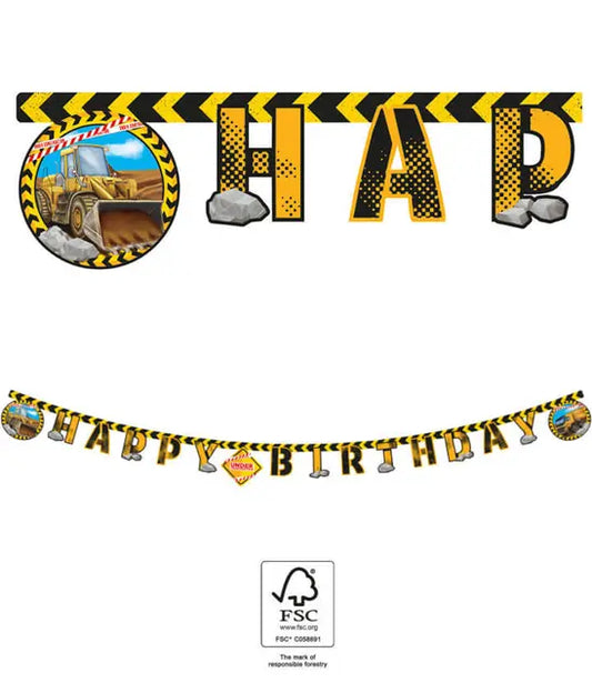Happy Birthday Die-Cut Banner 2 m