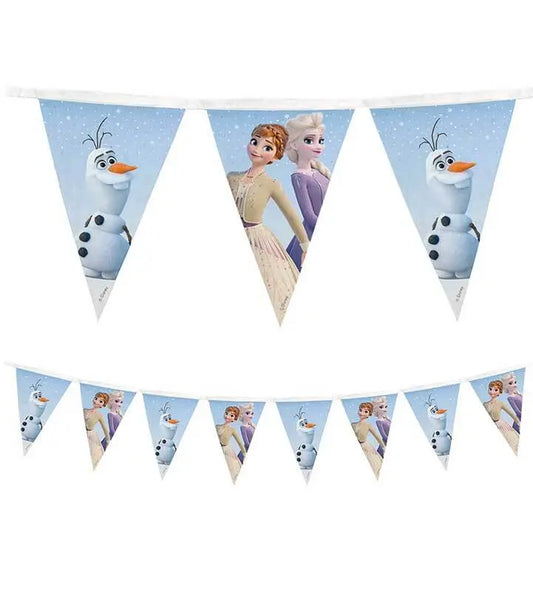 Reusable Textile Triangle Party Flag Banner