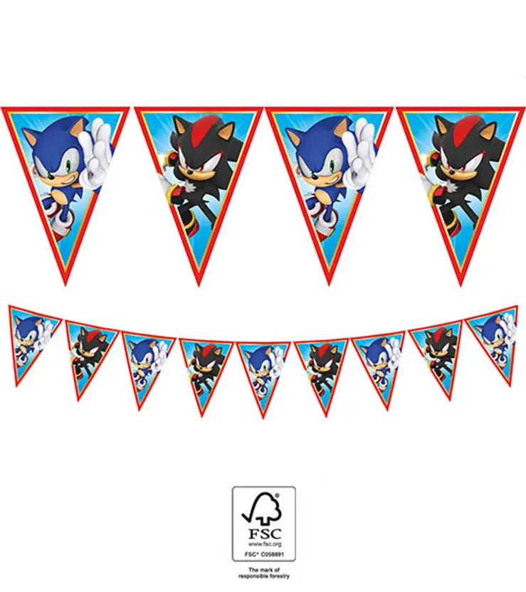 Paper Triangle Flag Banner (9 flags)