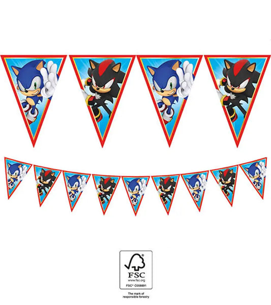Paper Triangle Flag Banner (9 flags)