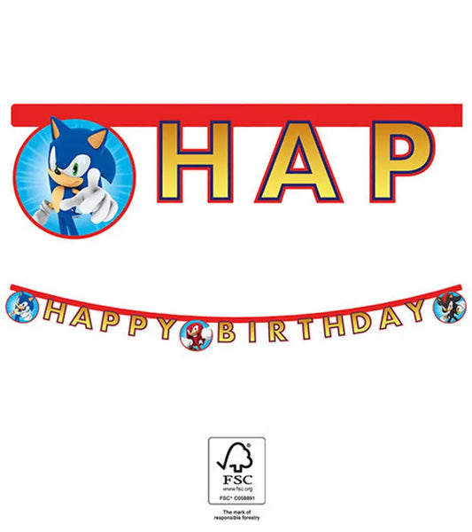 Happy Birthday" Die-Cut Paper Banner