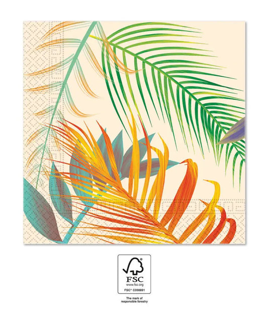 Tropical Leaves -33x33cm