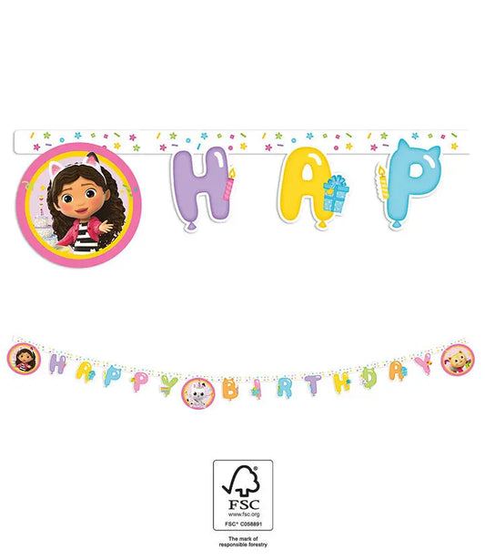 Happy Birthday Die-Cut Paper Banner