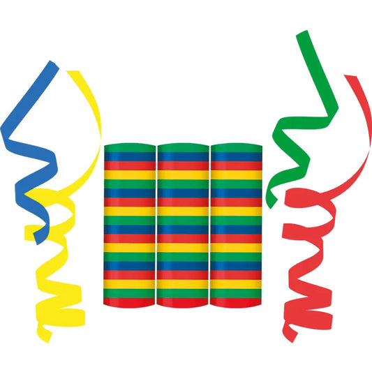 Streamers (4 colours mixed: Blue, Yellow, Green, Red)