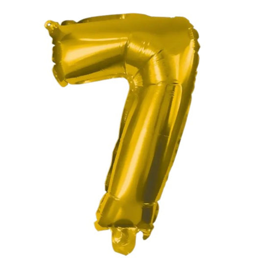 85 cm Gold Foil Balloon No. 7