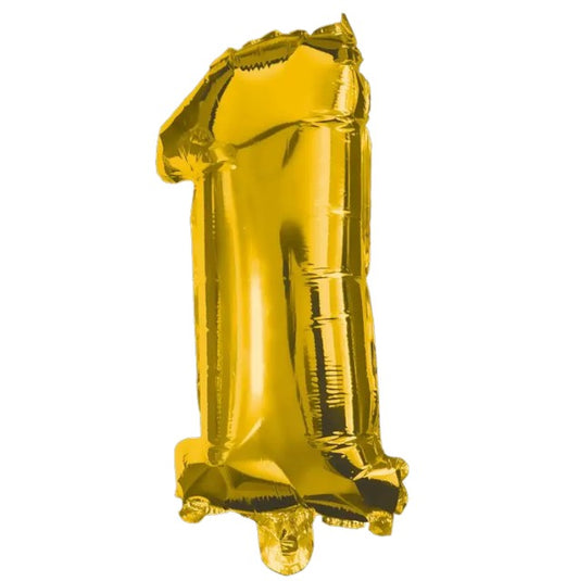 85 cm Gold Foil Balloon No. 1