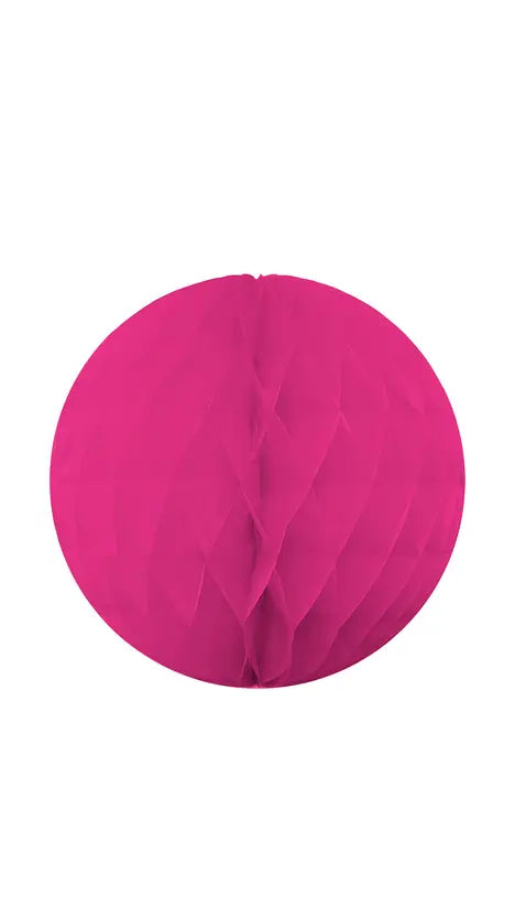 Fuchsia Honeycomb Hanging Decoration 15 cm