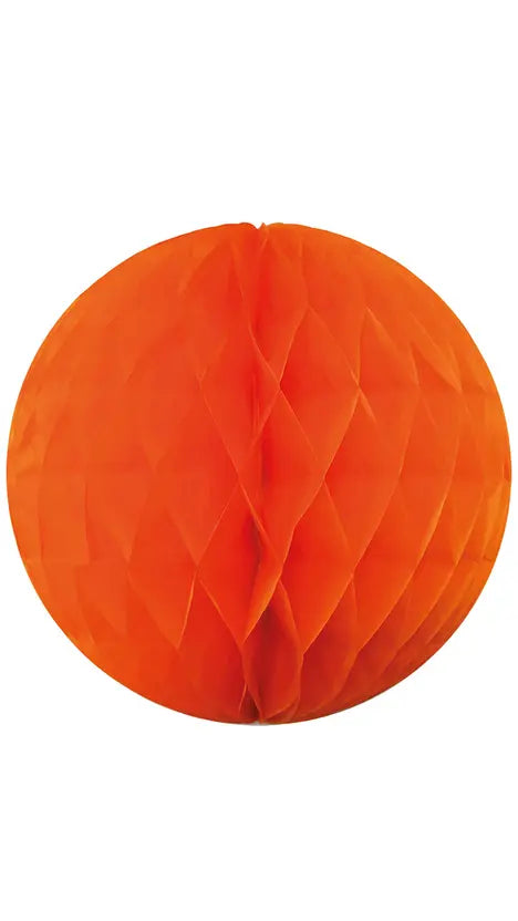 Orange Honeycomb Hanging Decoration 30 cm