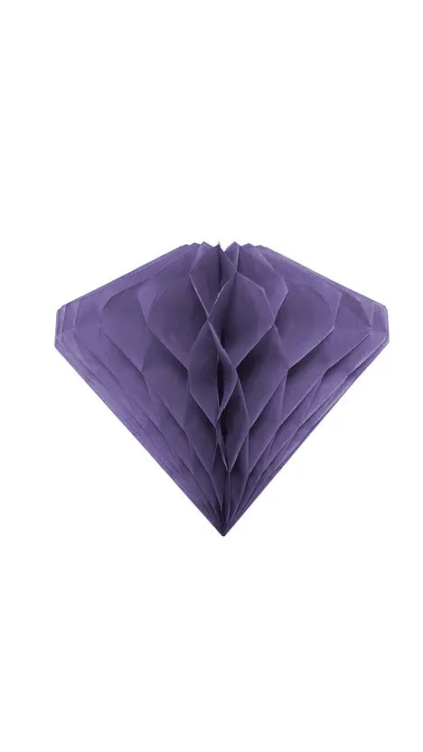 Purple Diamond Honeycomb Hanging Decoration 20 cm